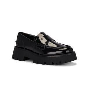 Tony Bianco Brooklyn Loafer in Black Hi Shine